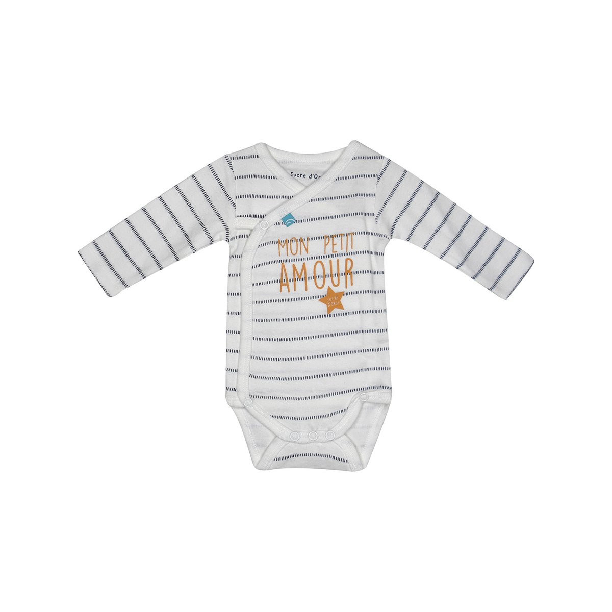 Lot 2 bodies naissance filao coton bio beige, SUCRE D'ORGE