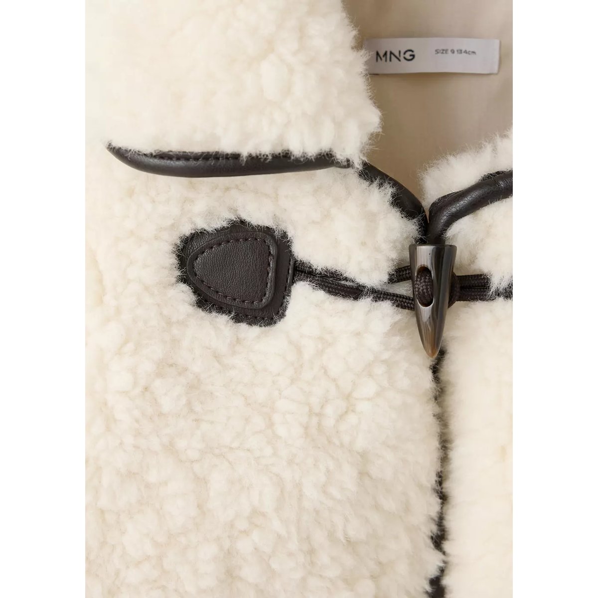 Manteau imitation mouton écru, MANGO KIDS