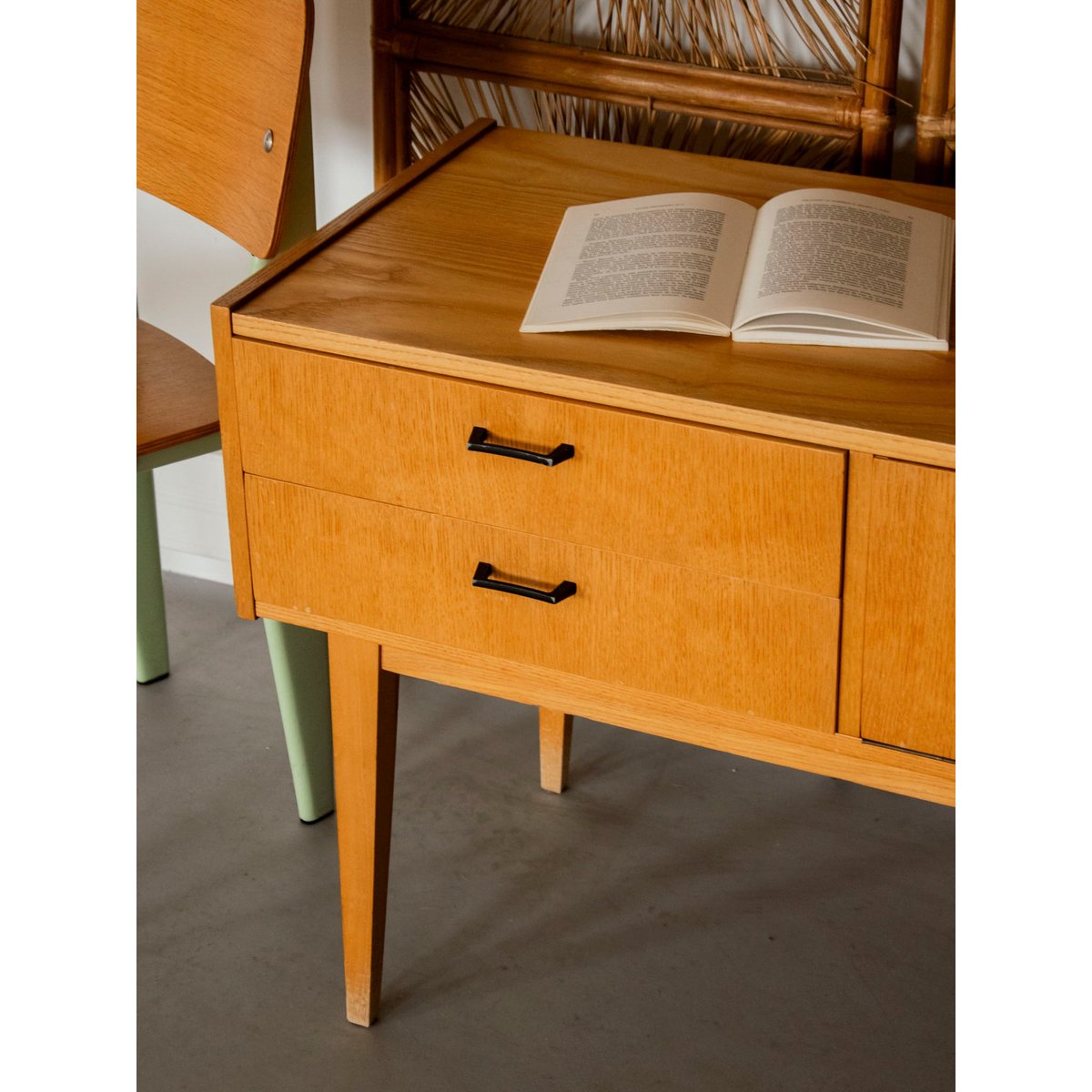 Enfilade au style scandinave Margaret N°753 - Bon état bois clair, DEBONGOUT