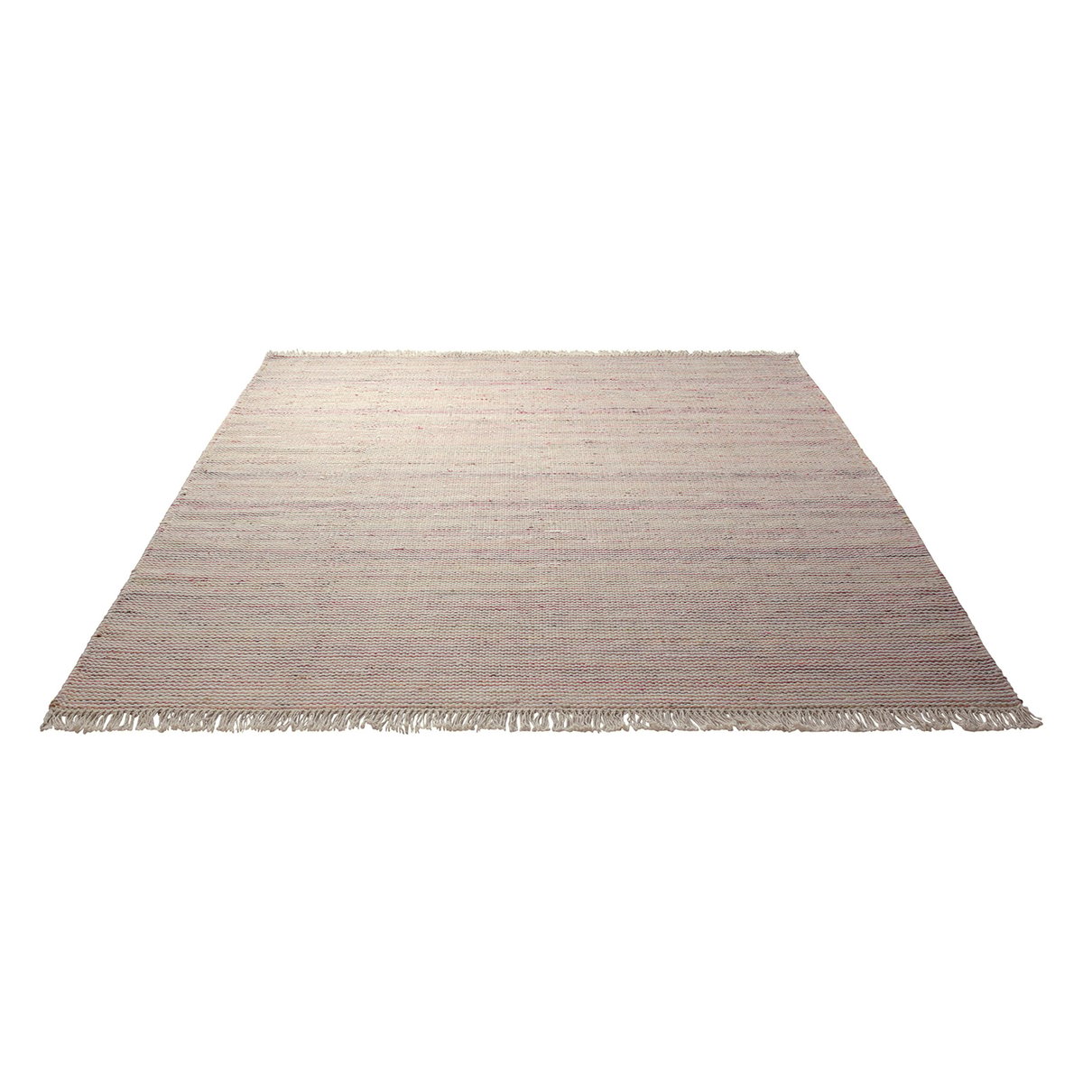 Tapis en laine fait main frangé , NIMES orange, WECON HOME