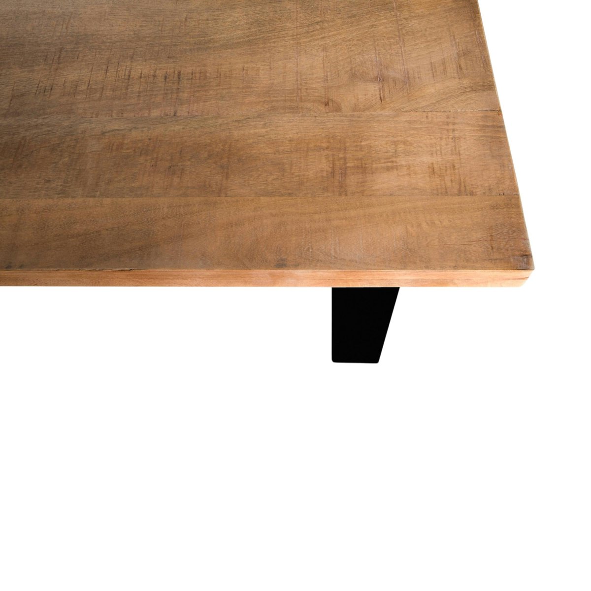 Table à manger en bois à pieds en U 160 cm FULTON bois naturel, PIER IMPORT