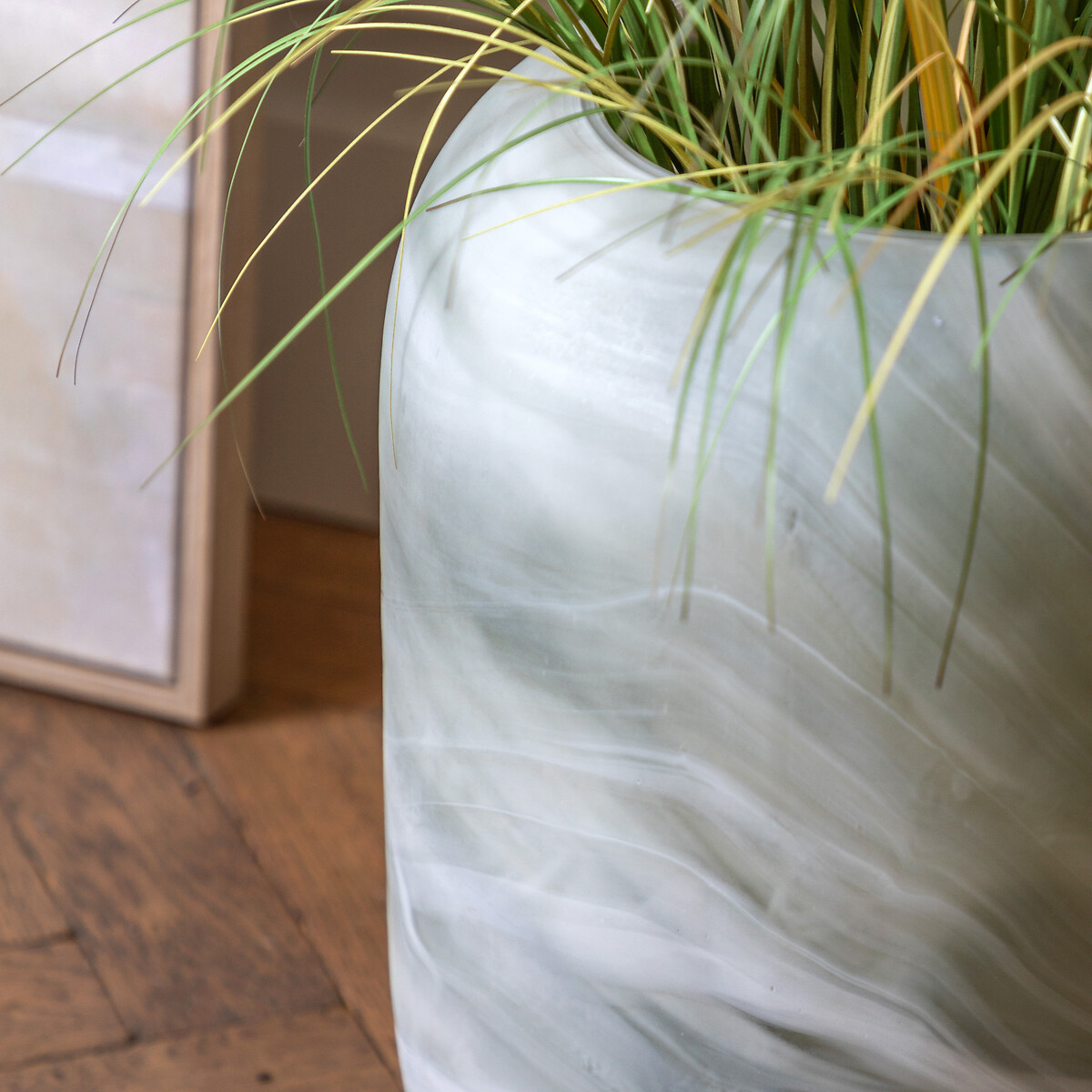 Caldeira Wide Handblown Glass Vase green, ÉDITÉ