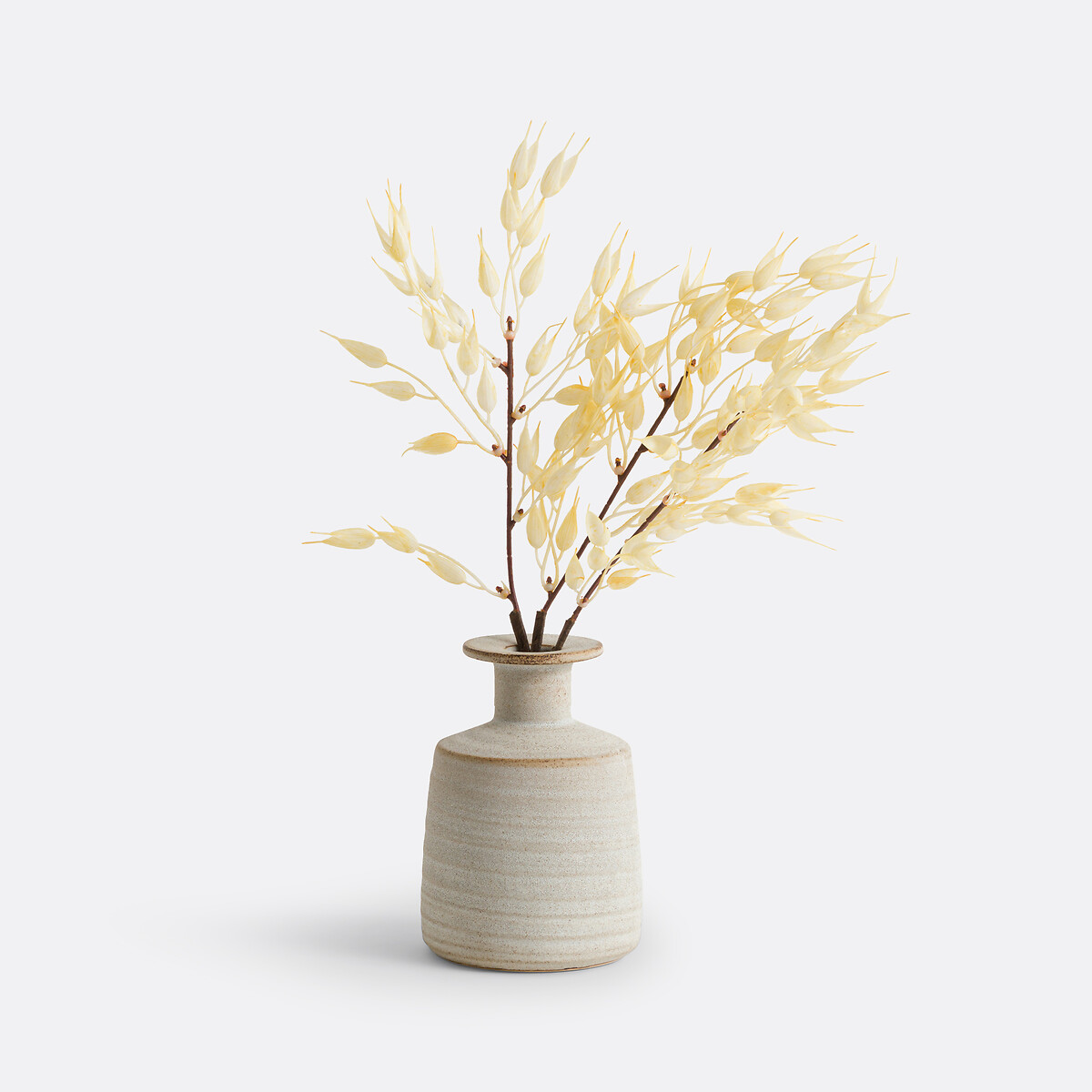 Serica 15.5cm High Ceramic Vase taupe, LA REDOUTE INTERIEURS