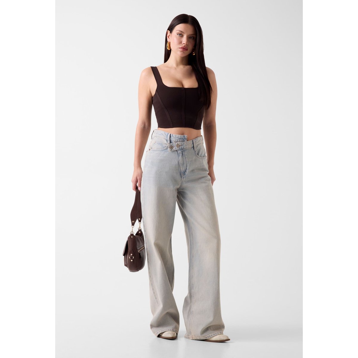 Wide-Leg Jeans rose, GUESS