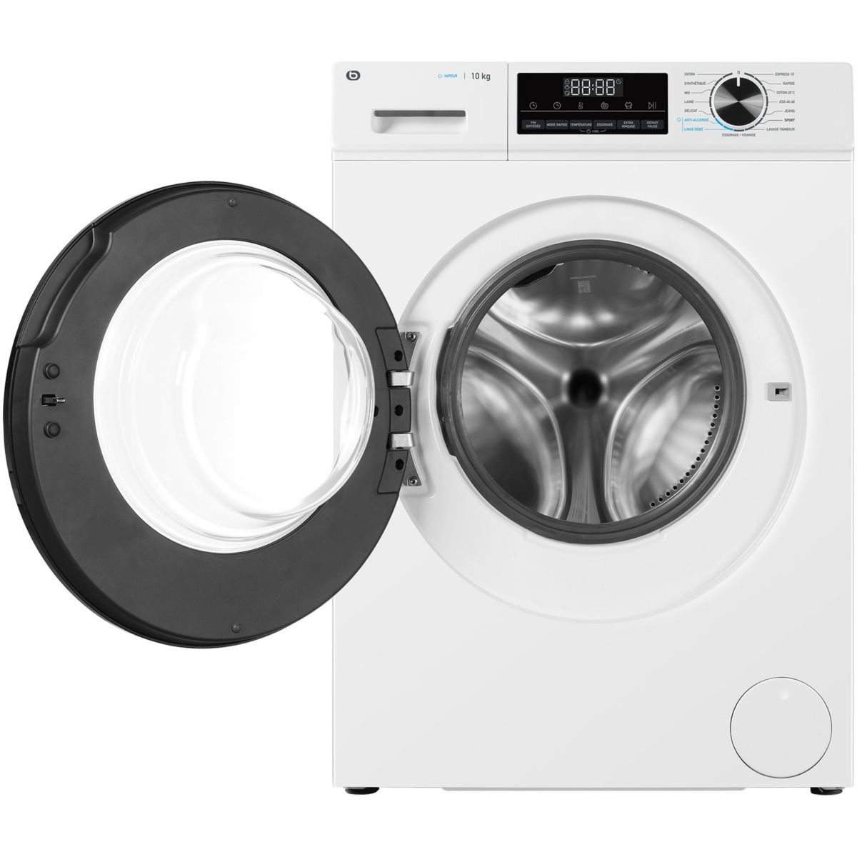 Lave linge hublot ELF1014-6b couleur unique, ESSENTIEL B