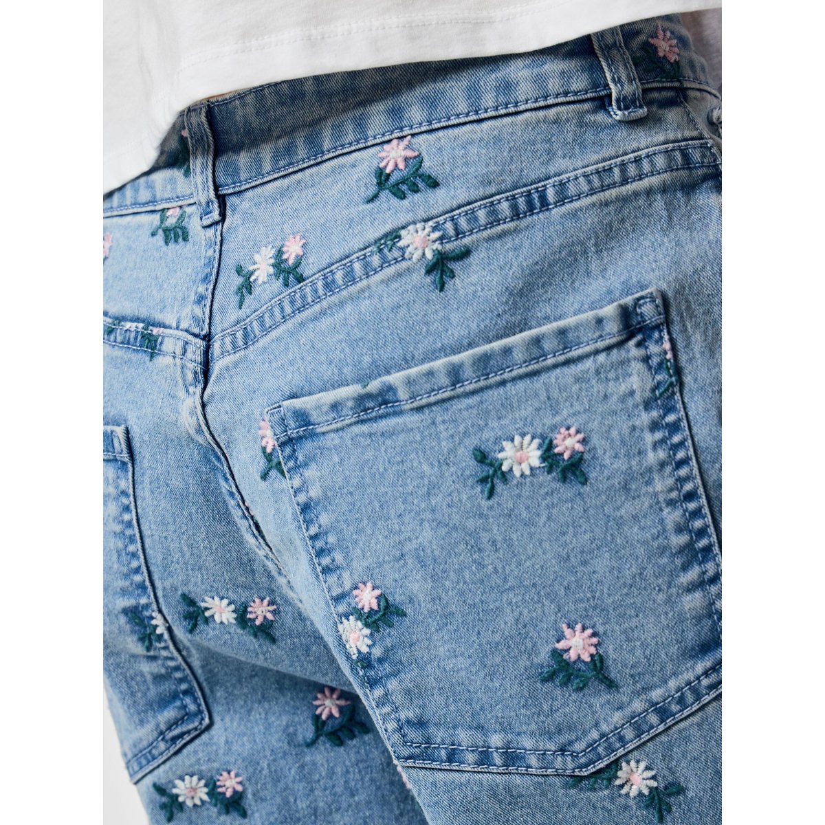 Jean Droit light blue denim, PIECES