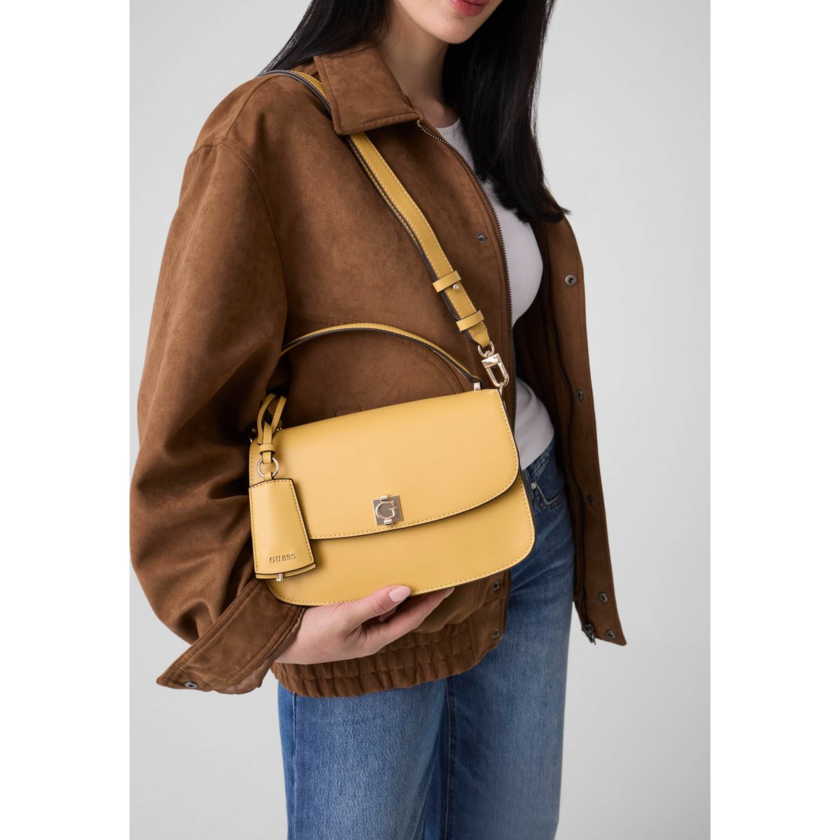 Sac Amorette jaune, GUESS