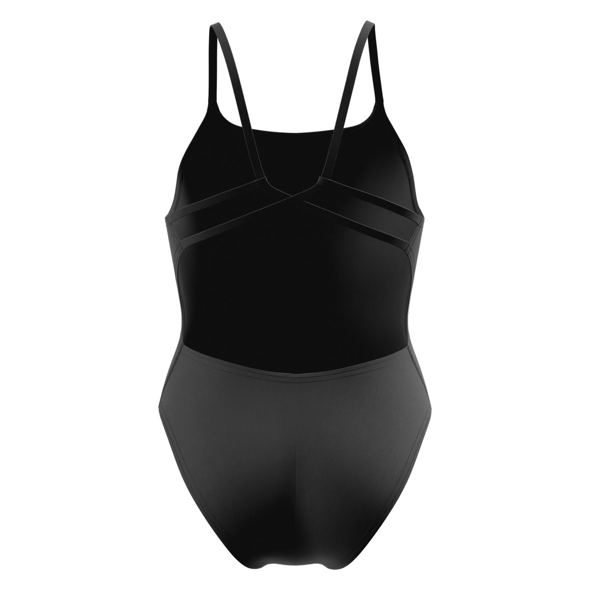 Maillot de bain 1 pièce uni à bretelles fines TEAM ENDURACEX noir, SPEEDO