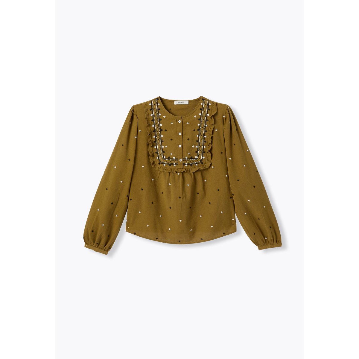 Blouse brodée à plastron mousse, PROMOD