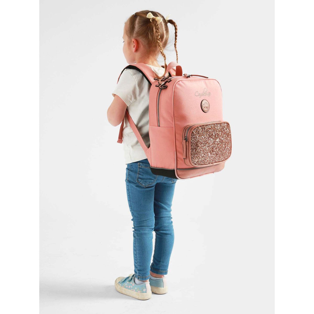 Sac à dos 1 compartiment glossy pink, CAMELEON