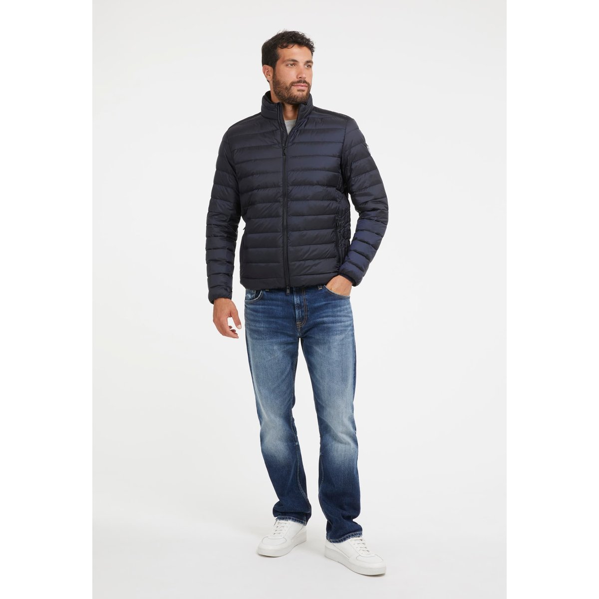 Veste Matelassée Repliable bleu, GUESS