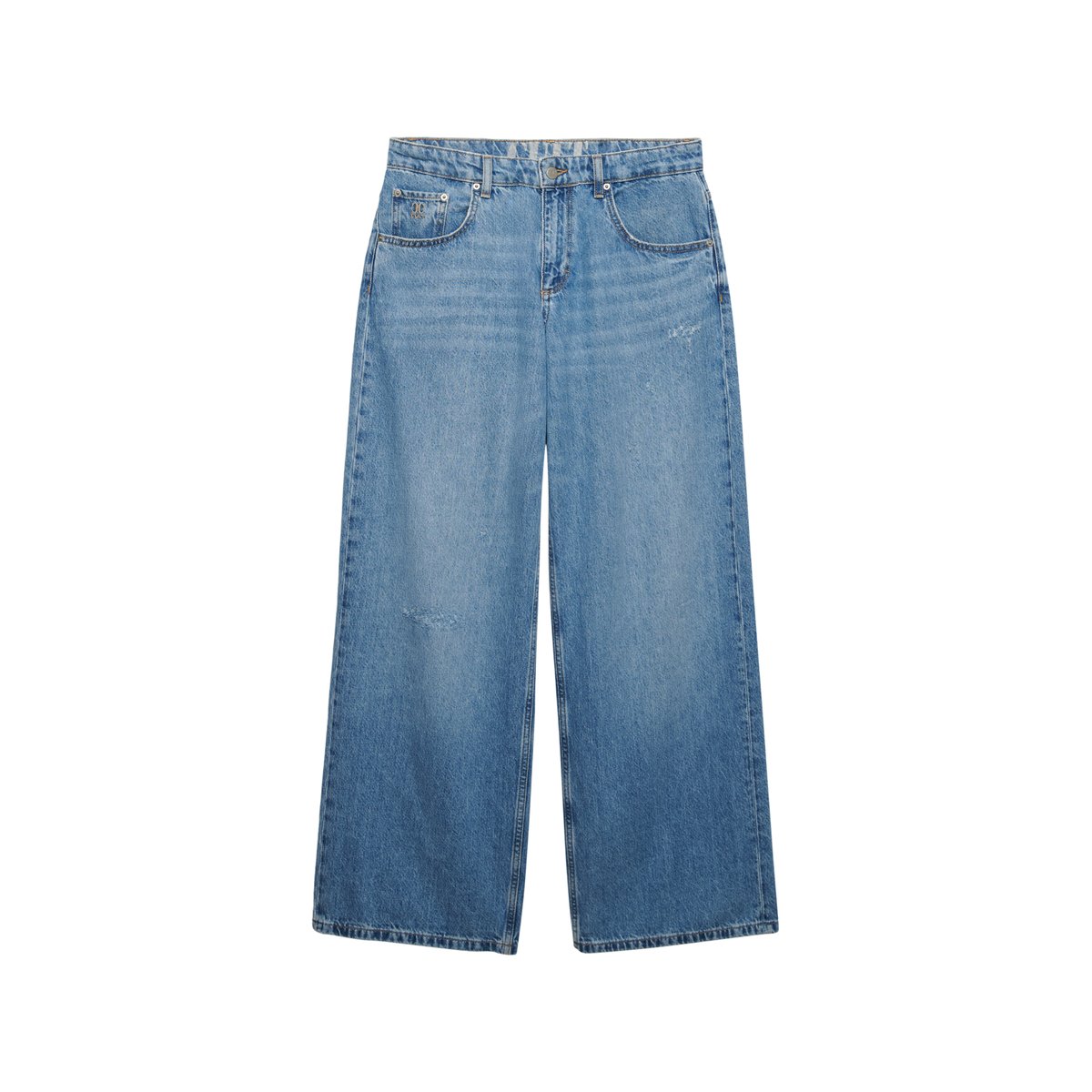 Jean Baggy Cult taille mi-haute bleu clair délavé vintage, SUPERDRY