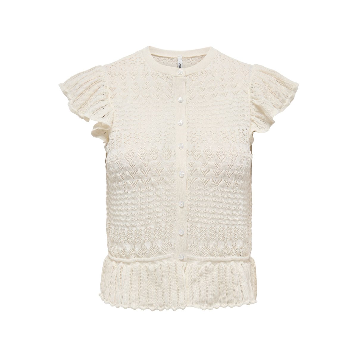 T-Shirt En Maille egret, ONLY