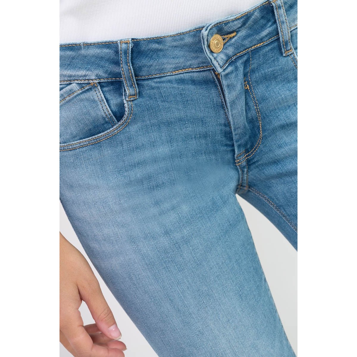Jeans push-up slim PULP, longueur 34 blue, LE TEMPS DES CERISES