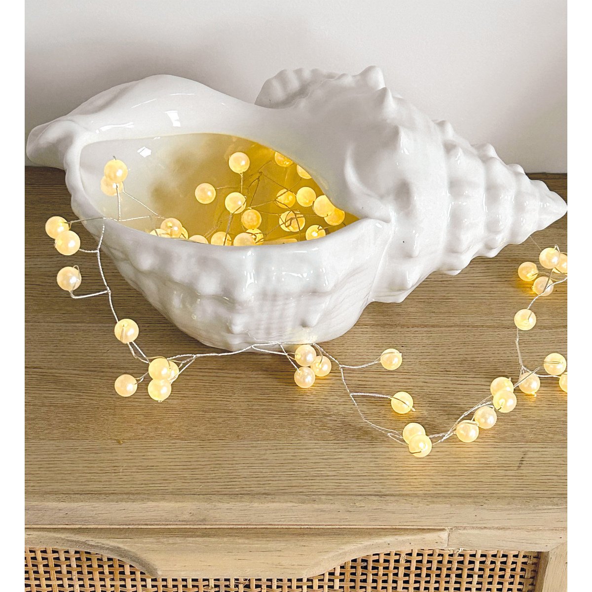 Décoration coquillage blanc, OPJET