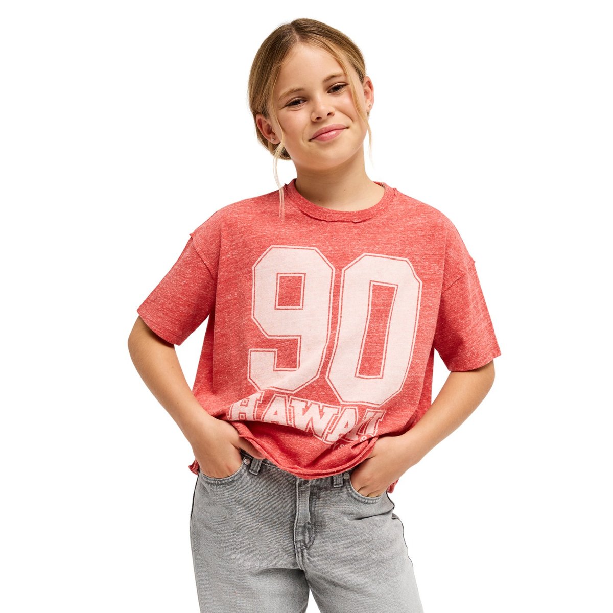 T-shirt manches courtes classique THE BEAUTIFUL SPRING. rouge hibiscus, ROXY