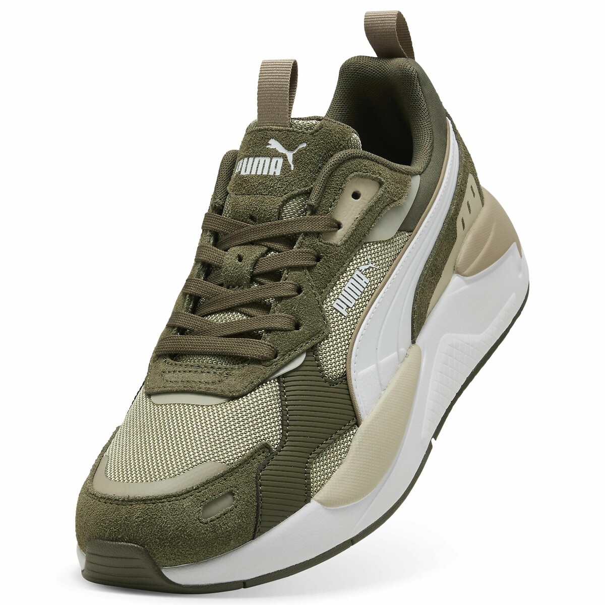 Baskets X-Ray 3 Suede kaki/blanc, PUMA