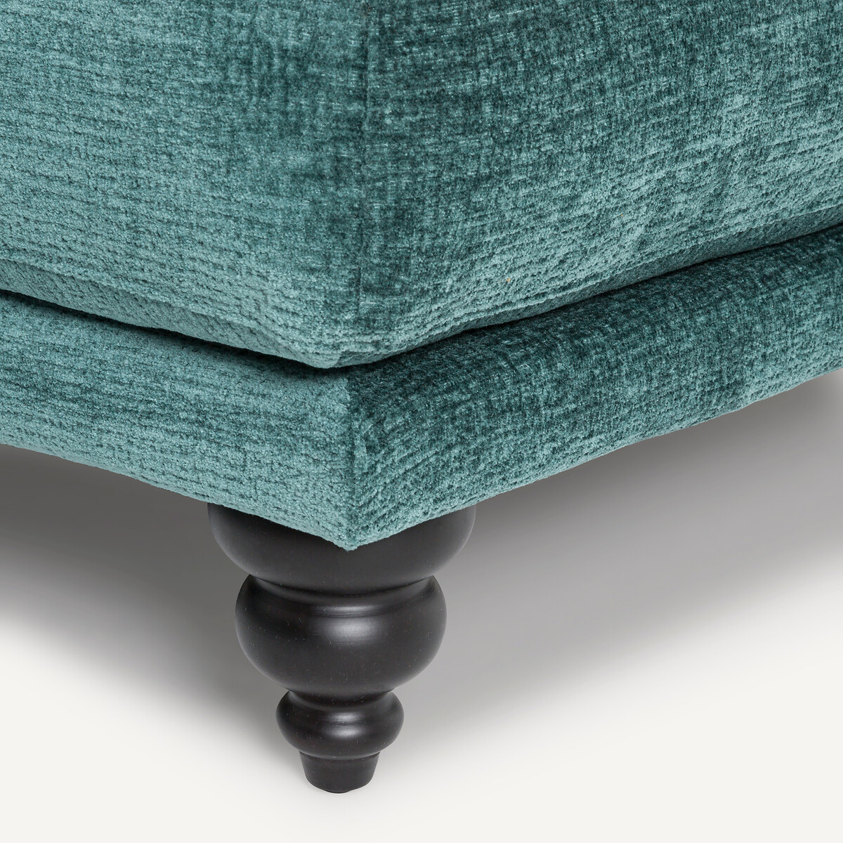 Hoekbank, gerecycled polyester, Lazare petrol, AM.PM