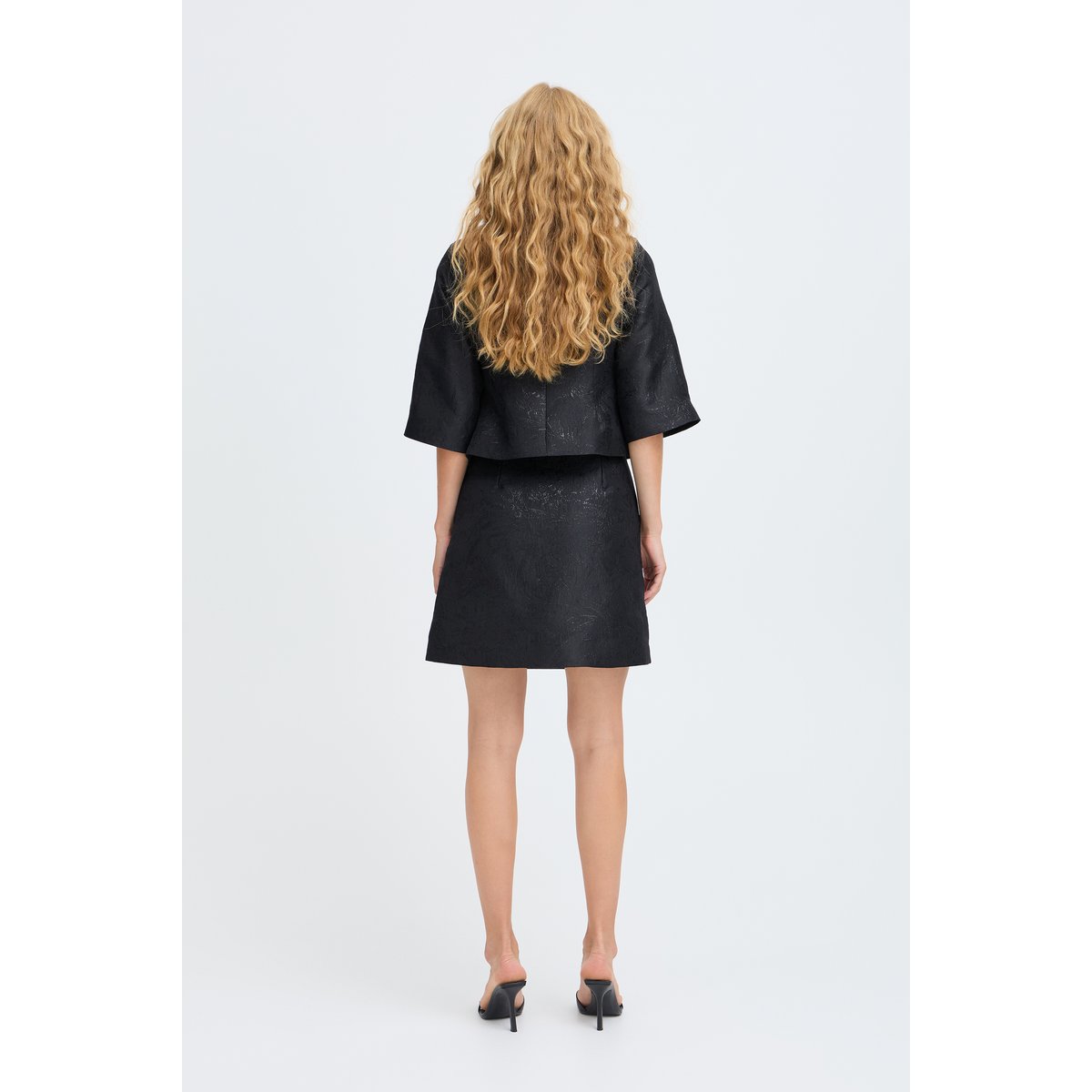 Veste noir bydrea shine floral, B.YOUNG