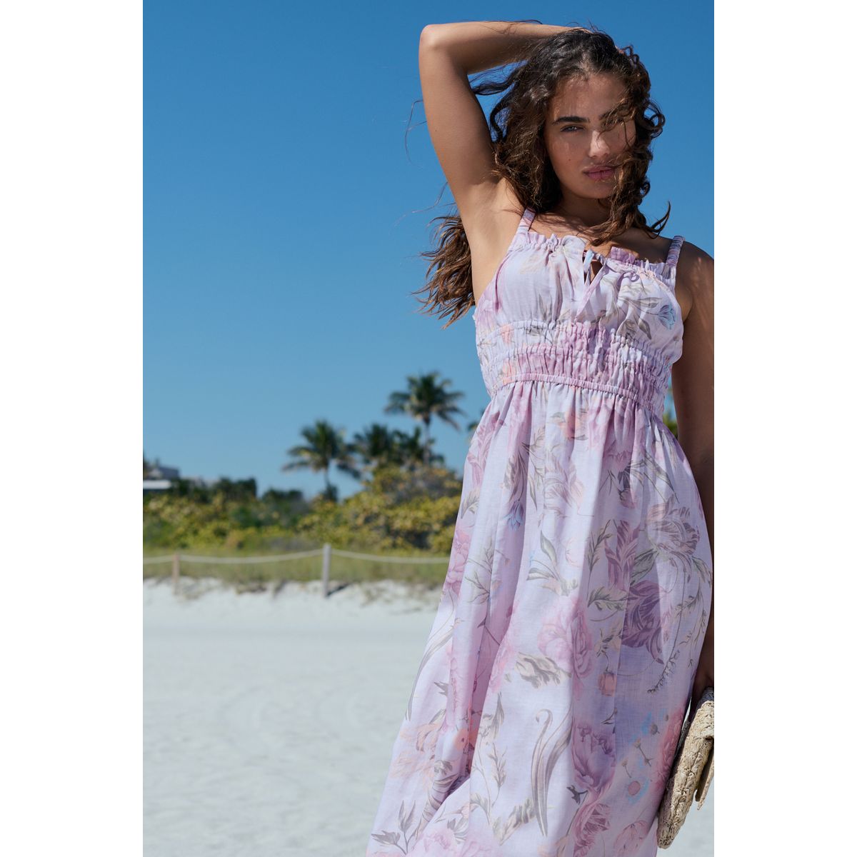 Robe mi-longue violet lilas, NEXT