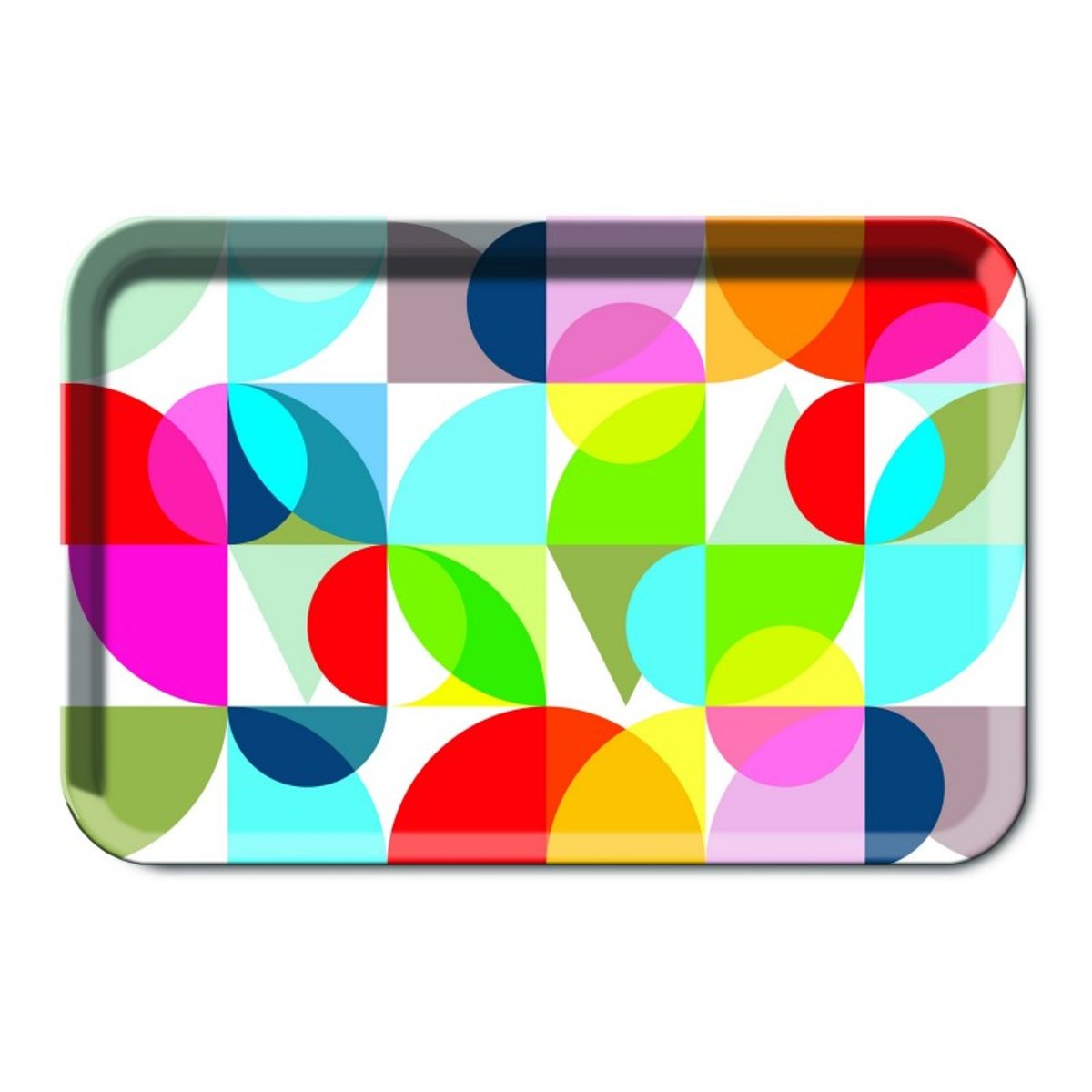 Grand plateau de cuisine graphique  SOLENA multicolore, REMEMBER