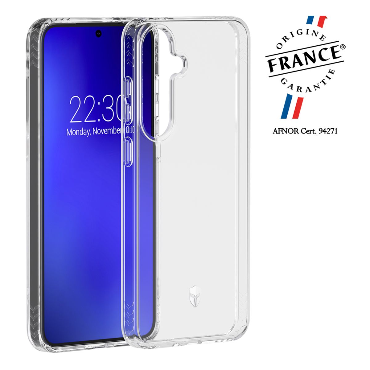 Coque Samsung Galaxy S25 transparente couleur unique, FORCE CASE