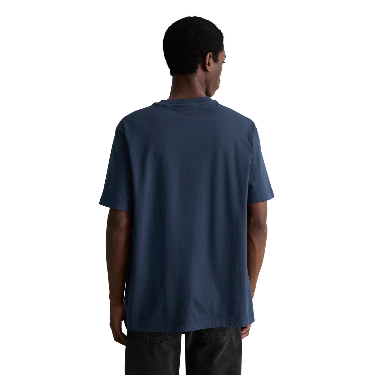 T-shirt relaxed avec poche poitrine bleu foncé, MARC O’POLO DENIM