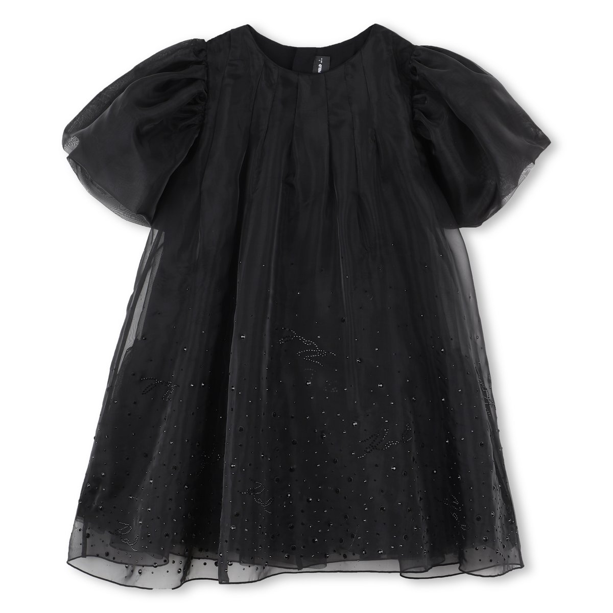 Robe à manches courtes black, KARL LAGERFELD KIDS