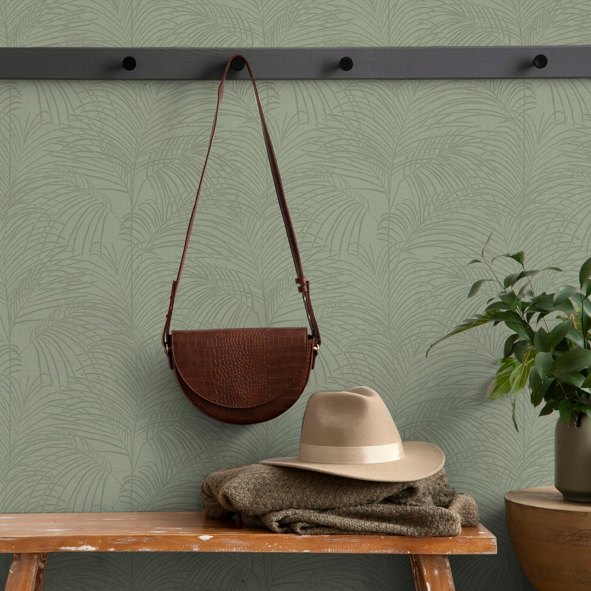 Papier peint Feuillage Nora vert, SUPERFRESCO EASY