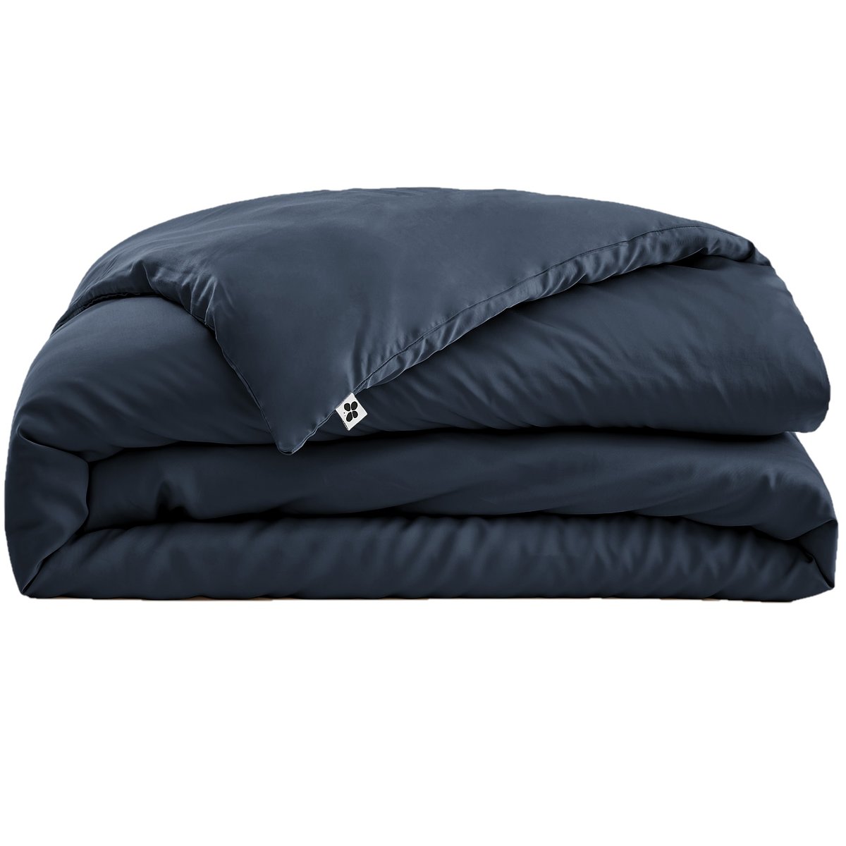 Housse de couette 120 fils Salome bleu nuit, EDEN