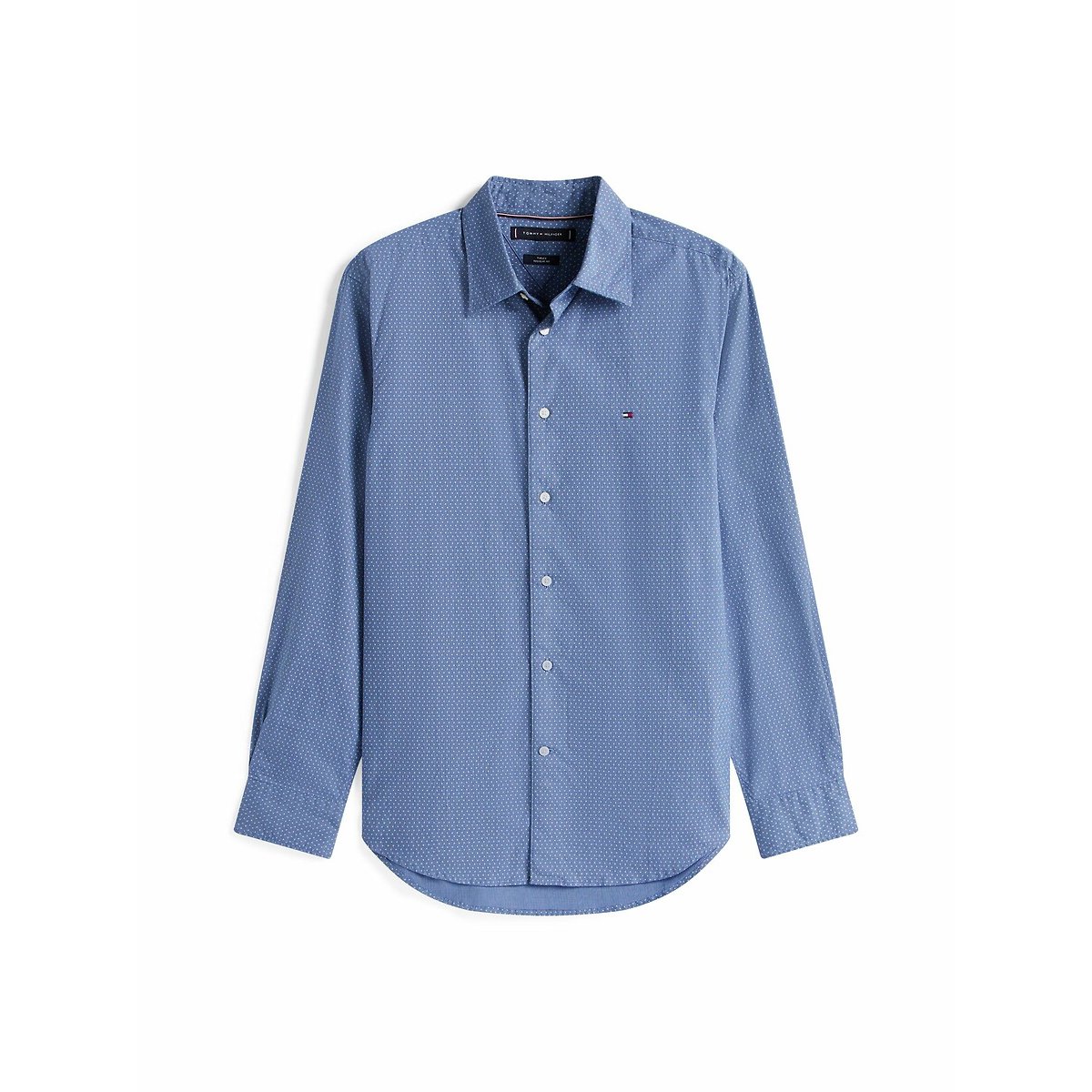 Printed Poplin Shirt navy blue, TOMMY HILFIGER