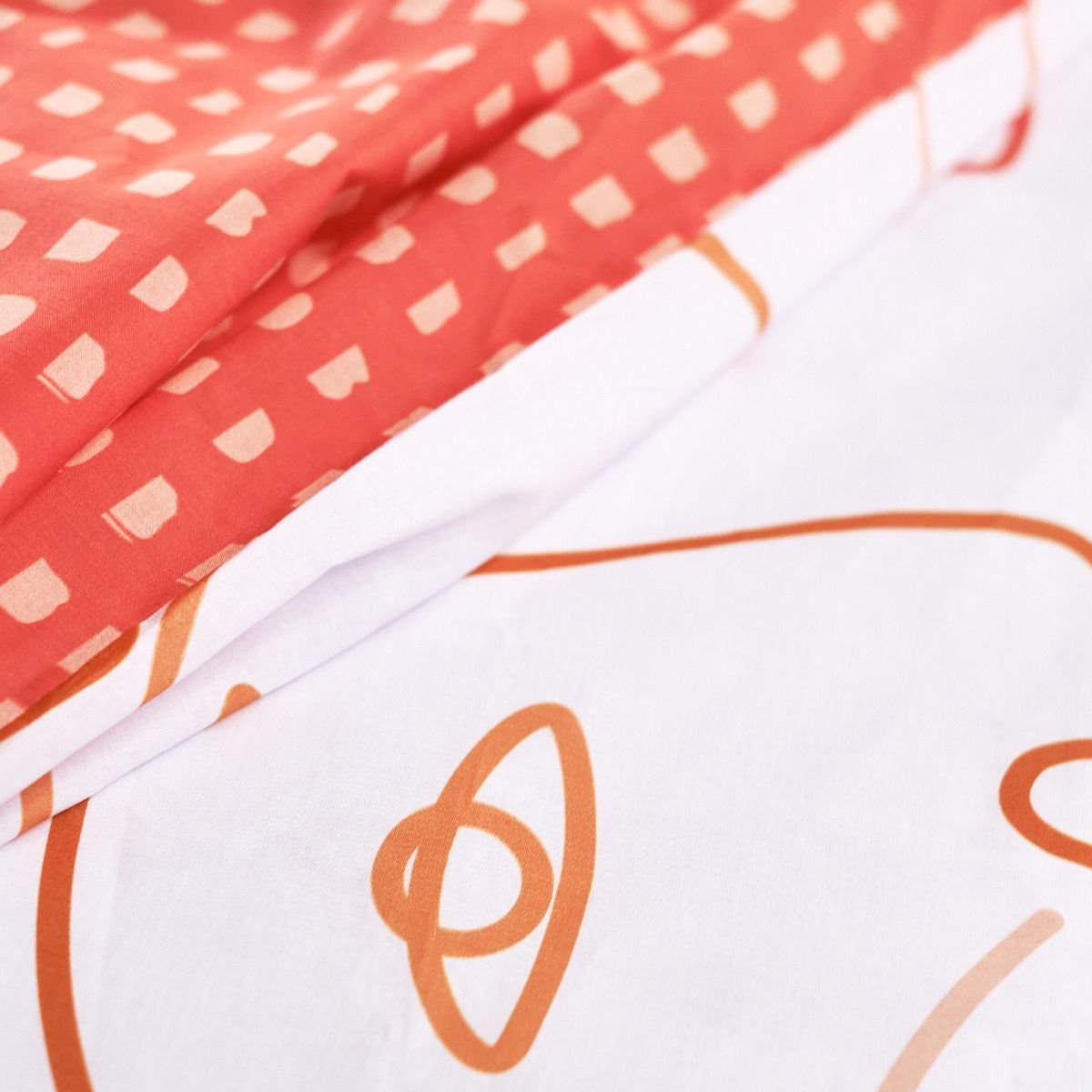 Parure de lit SUNSHINE OLIVIA orange, TODAY