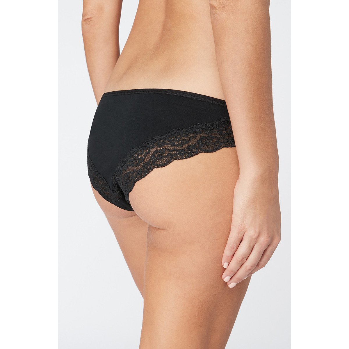 Slips brésiliens bordure en, lot de 4 monochrome, NEXT