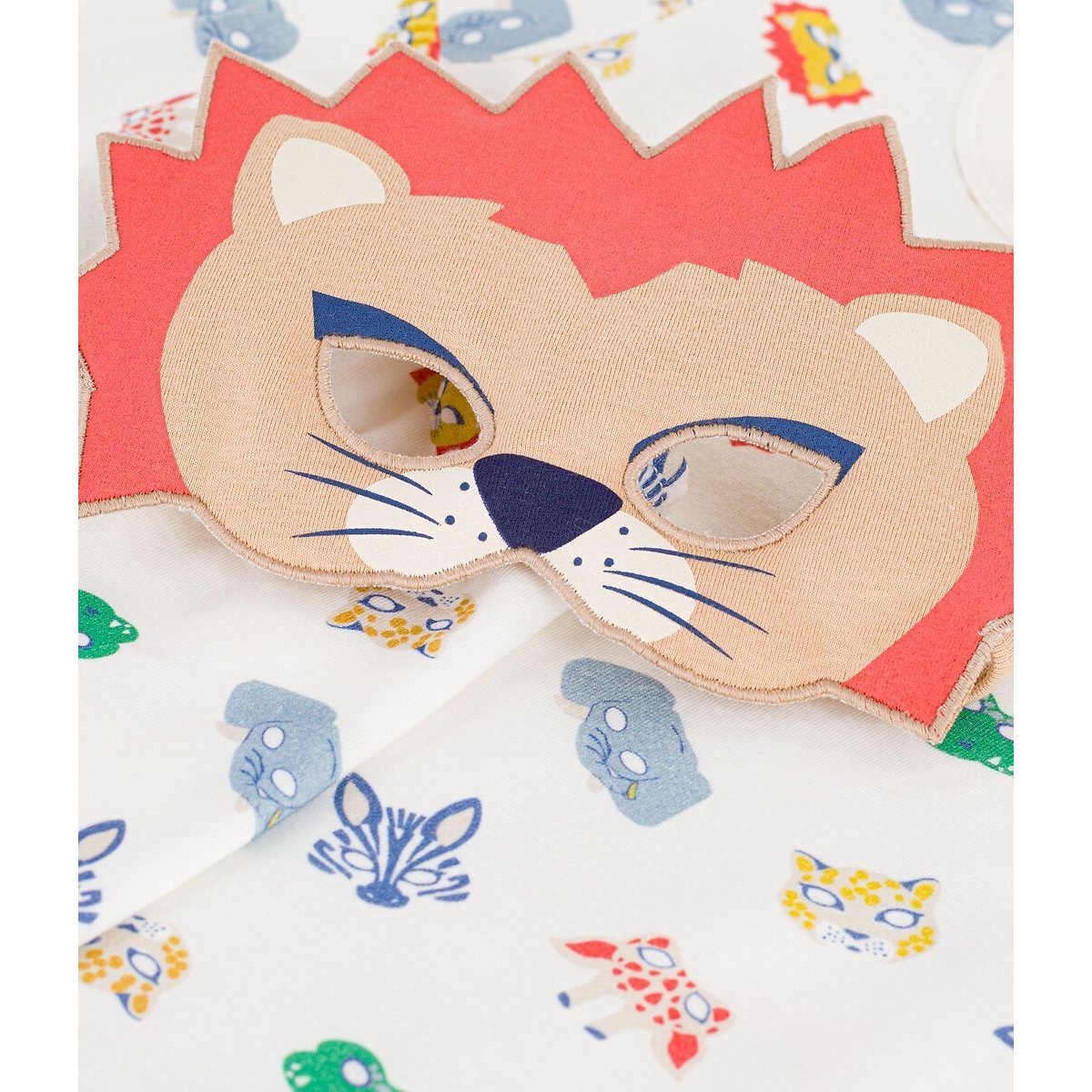 Pyjama short déguisement, en coton, imprimé animalier imprimé, PETIT BATEAU