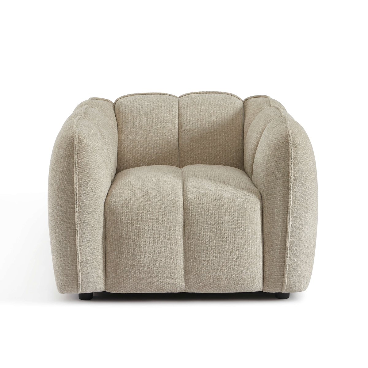 Fauteuil 1 place en tissu MATILDA beige, SORELH