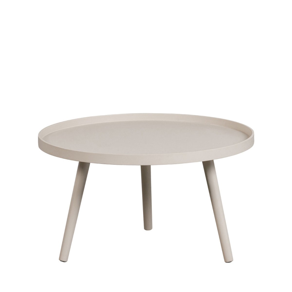 Table d'appoint ronde bois - MESA beige, WOOOD