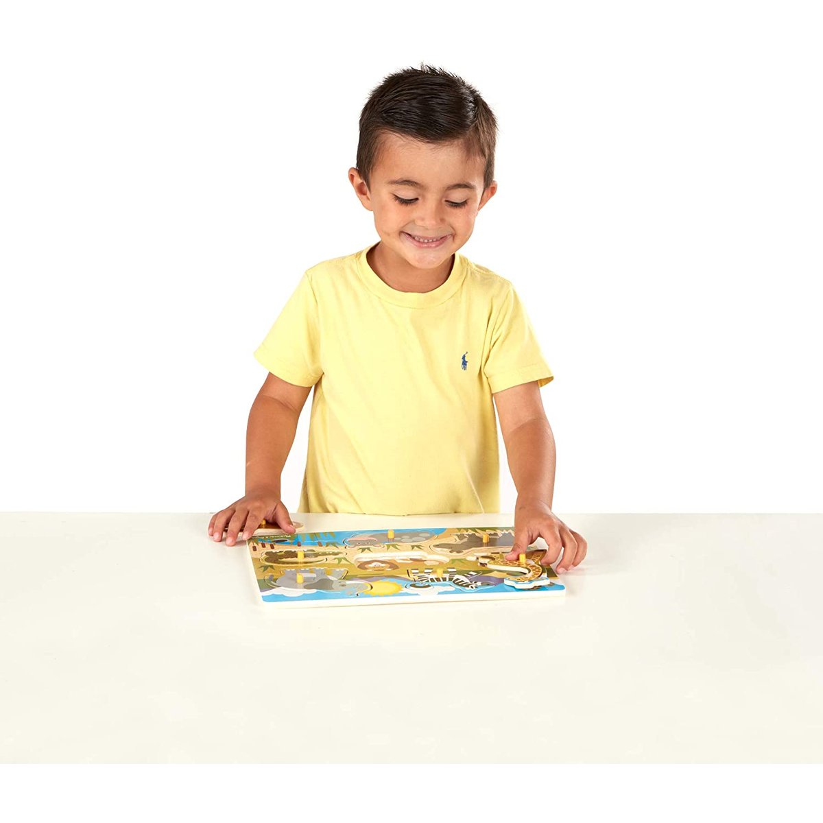 Puzzle formes savane 7 pièces beige, MELISSA & DOUG