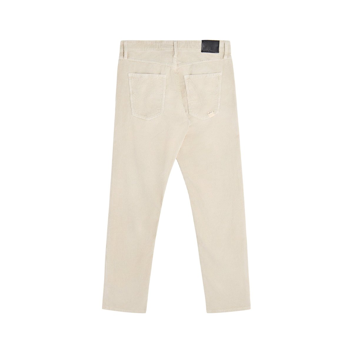 PANTALON REGULAR VELOURS BONEWHITE blanc casse, PULLIN