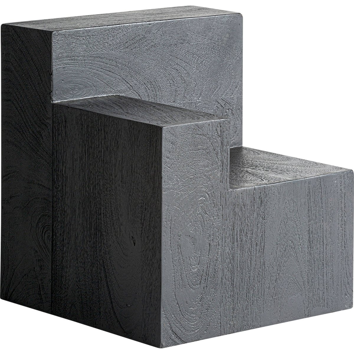 Table d'appoint en bois de manguier spetria noir, RECOLLECTION