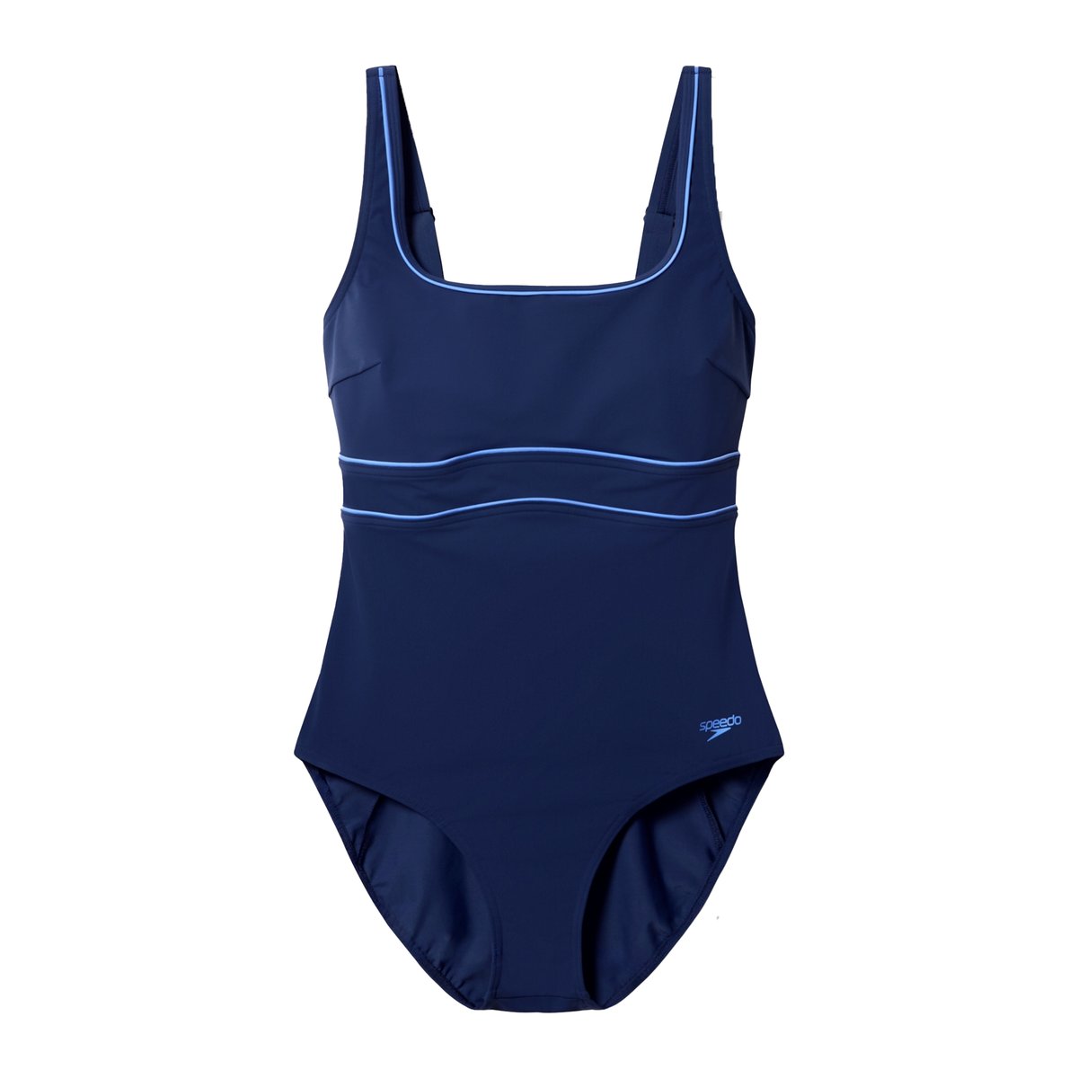 Maillot de bain 1 pièce à bretelles ajustables SOLID CONTOUR ECLIPSE bleu marine, SPEEDO