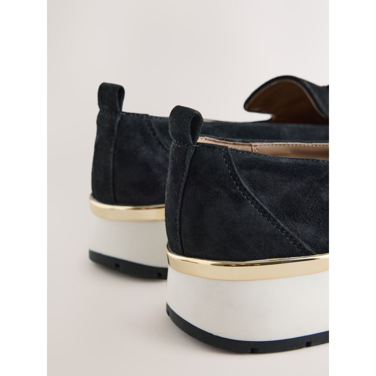 Mocassins compensés forever comfort® noir, NEXT