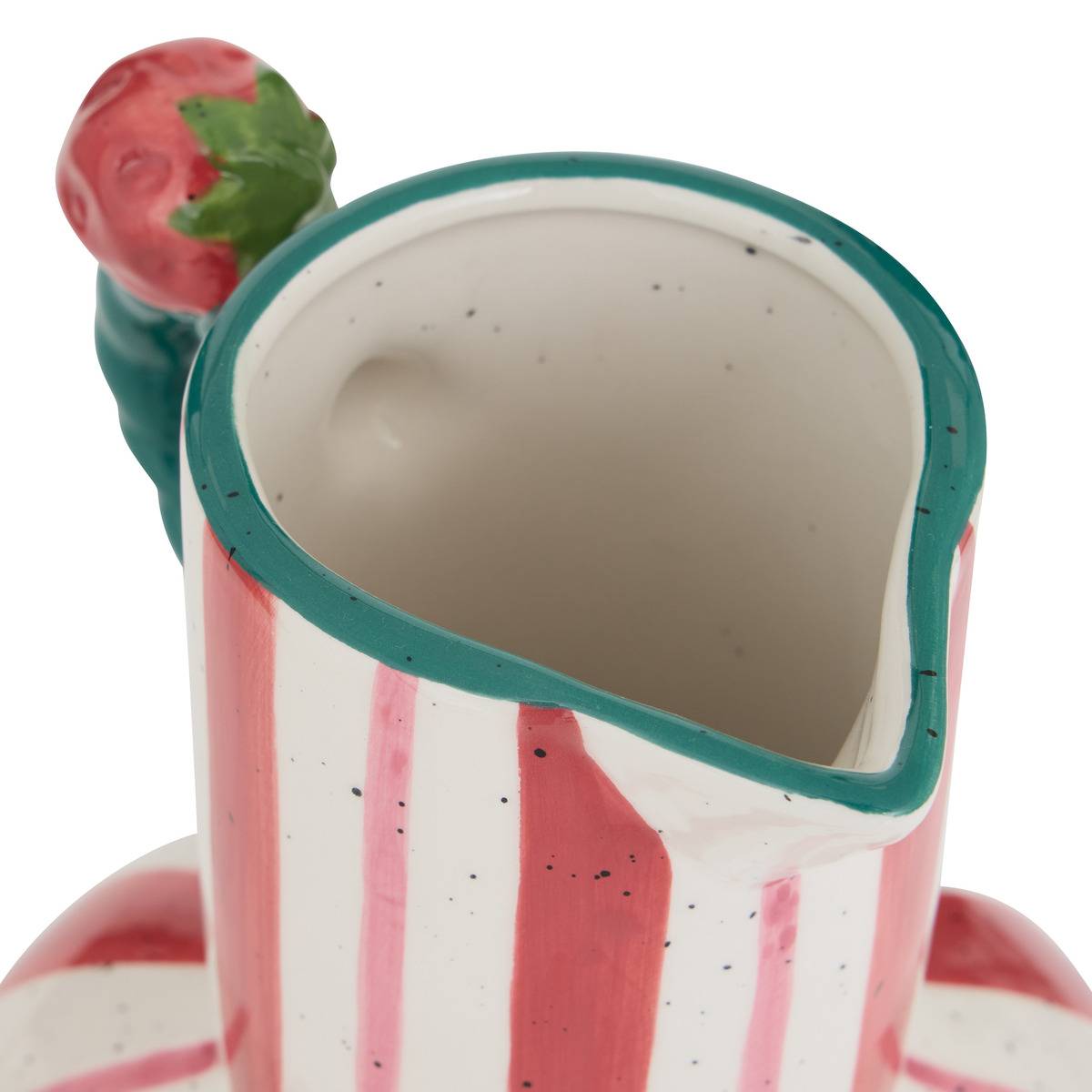 Vase avec anse en grès FRUITY multicolore, ATMOSPHERA