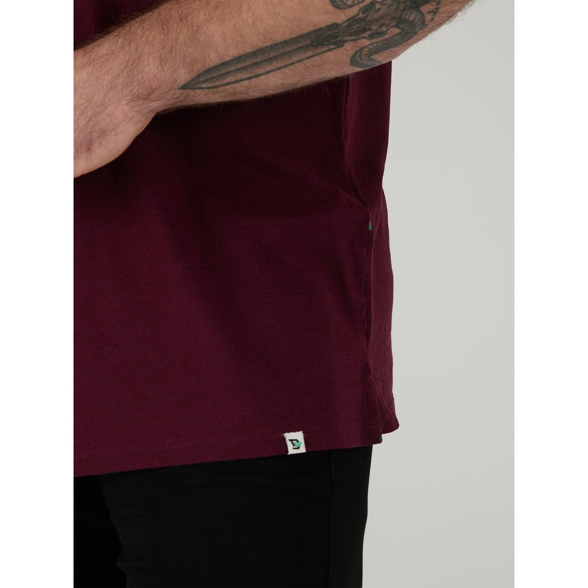 Polo uni manches courtes grande taille GRANT bleu marine, DUKE