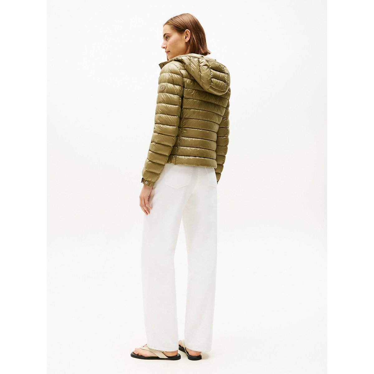 Hooded Padded Jacket khaki, TOMMY HILFIGER