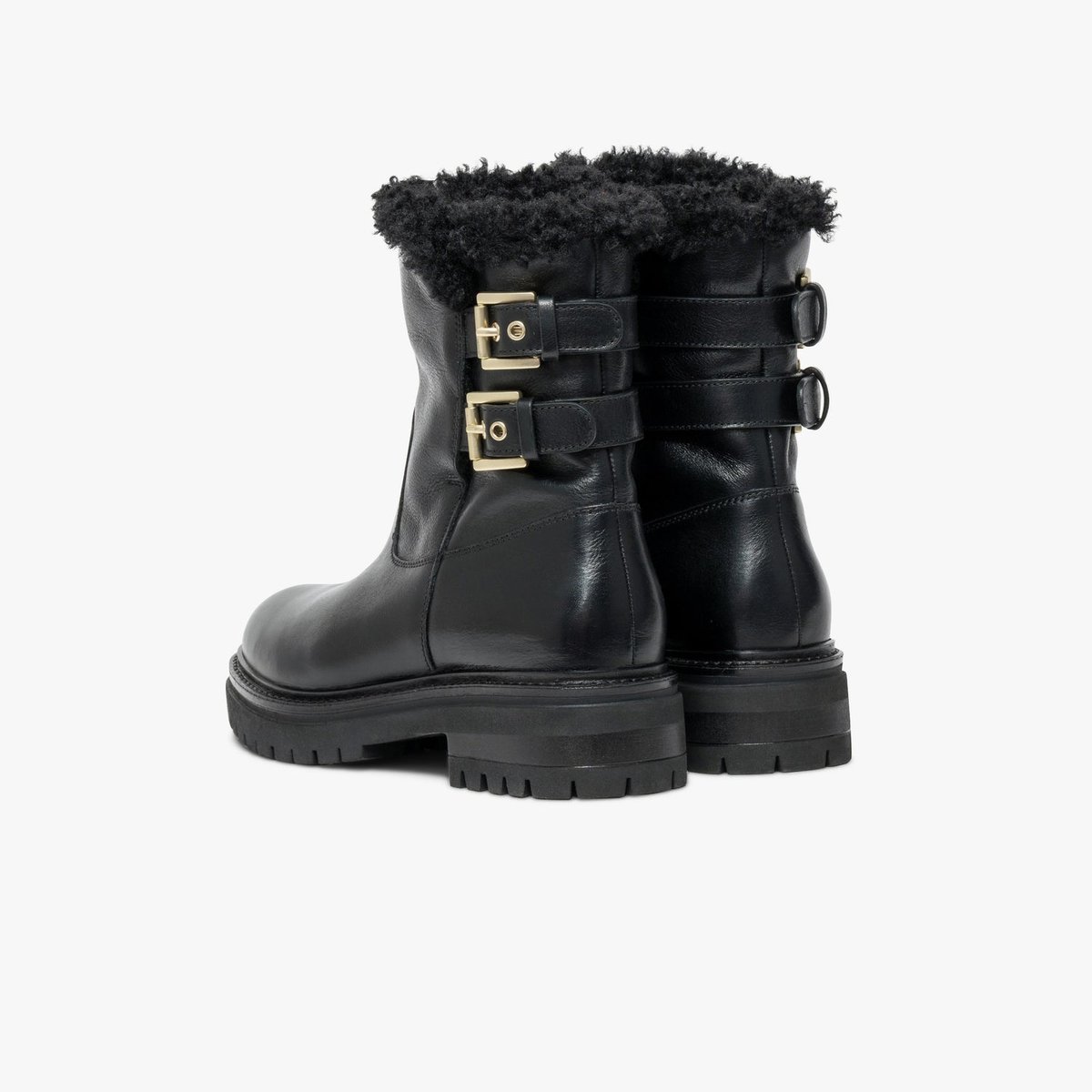 Boots À Talon en cuir KATIA noir, BOCAGE