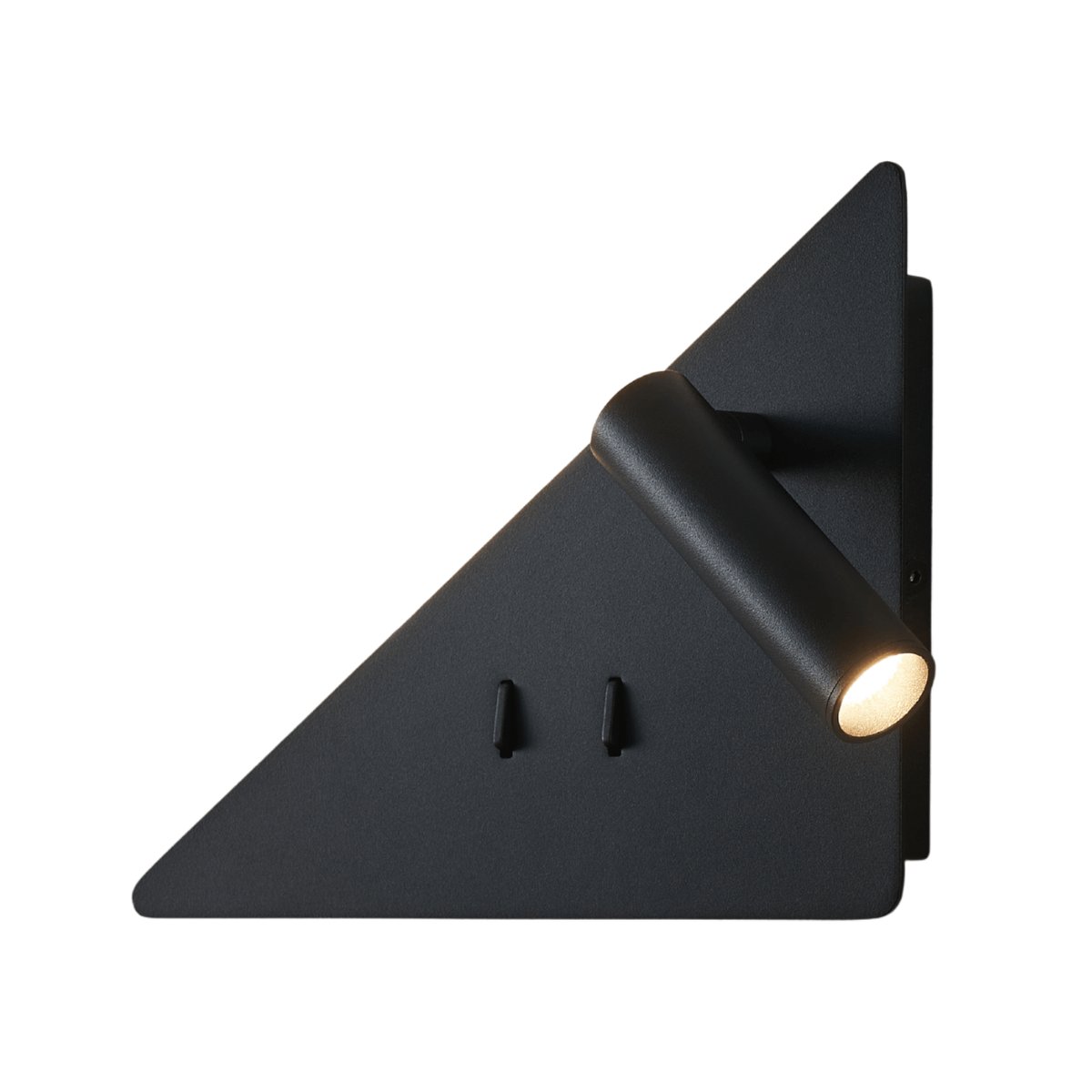 Applique triangle liseuse droite LED - ELARIS noir, KOSILUM