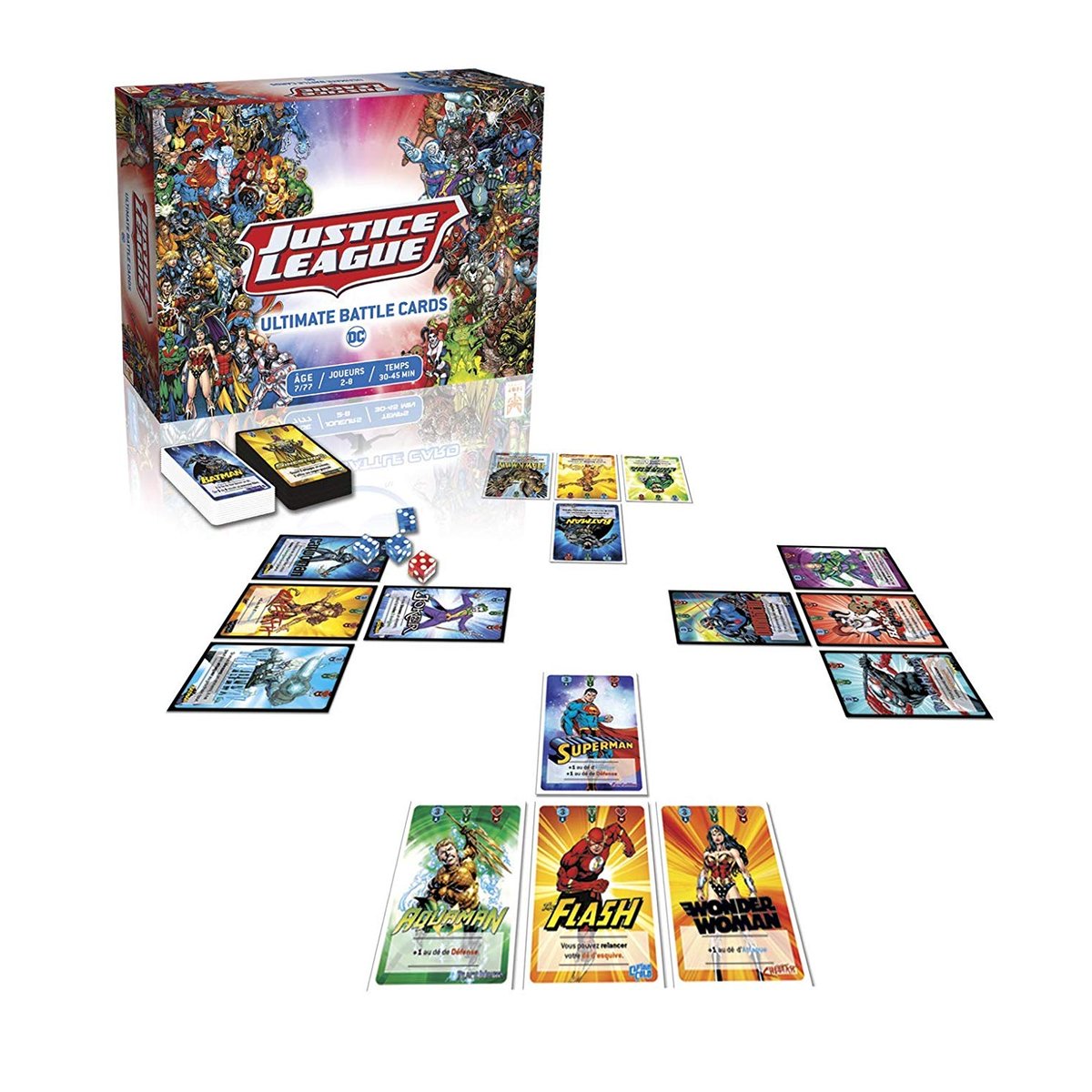 Justice League - Ultimate Battle Cards rouge, TOPI GAMES