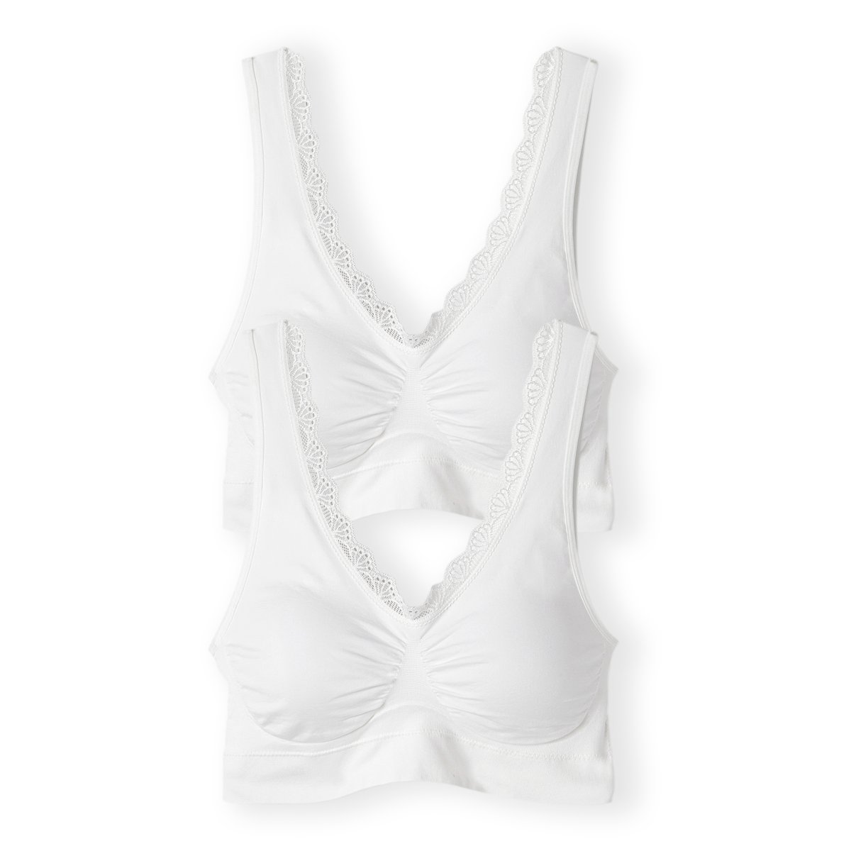 Brassières sans coutures - Lot de 2 blanc, DAMART