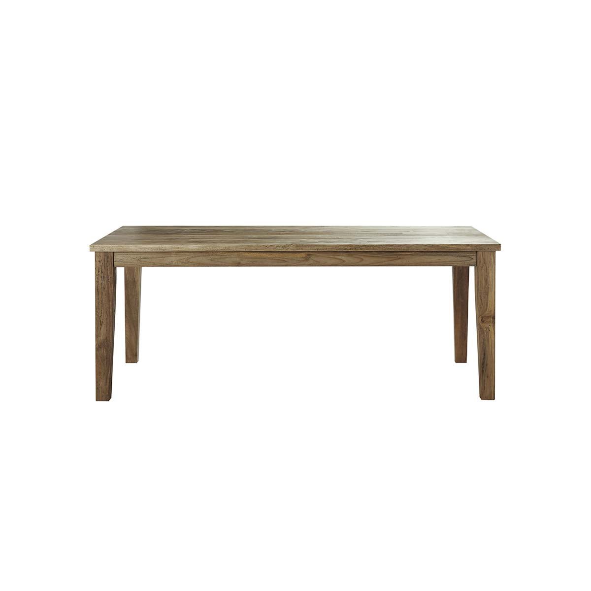 Table extensible en teck recyclé massif 14 pers. CARGO naturel, BERAH GETAH