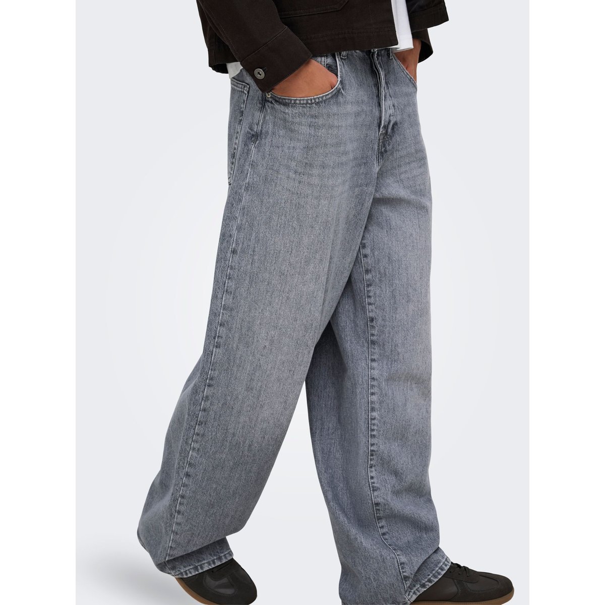 Jean À Jambe Large grise - medium grey denim 1, ONLY & SONS